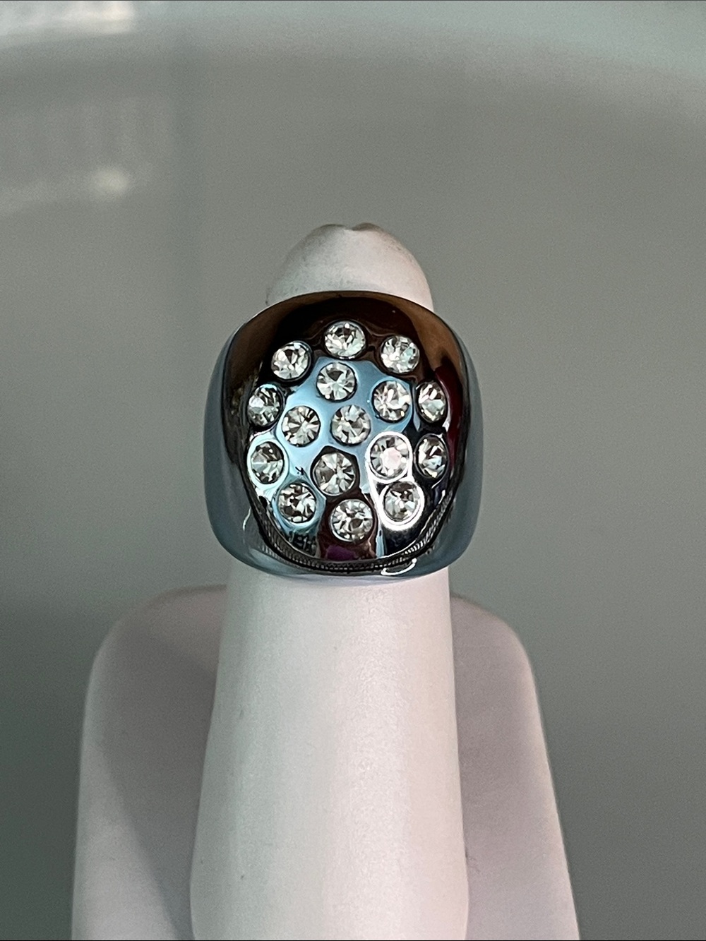 Crystal Pavé Dome Fashion Ring - Women Jewelry-sz6